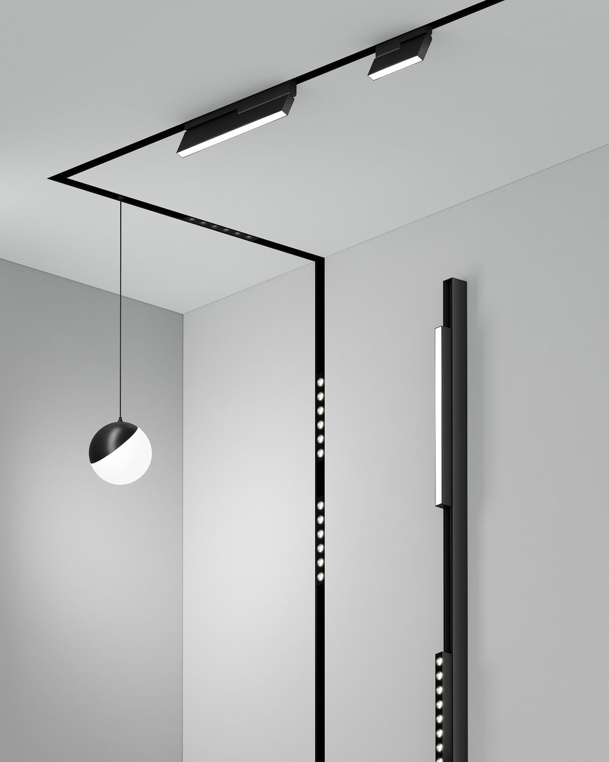 Трековая система освещения в современном интерьере